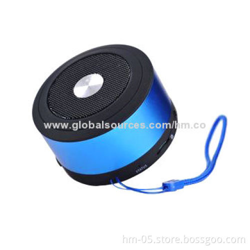Mini Portable Bluetooth Speakers with Line-in Jack, Hook, Anti-splash, Waterproof, Outdoor